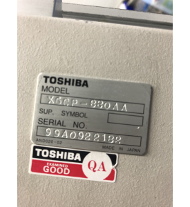 Control Panel Toshiba Various X-Ray P/N XGCP-830 AA