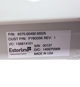 DLS SCIM Scan Control Intercom Module w/PS2 Keyboard GE Discovery HD CT Scanner P/n P7800SK , 9375-00492-002/A