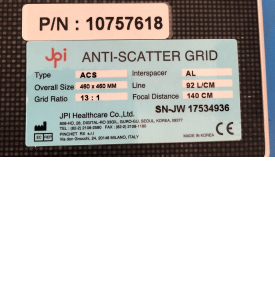 Anti Scatter Grid 13/92 F140 compl Siemens Axiom Luminos dRF, Ysio p/n 10757621, 10757618