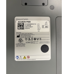 Siemens Acuson P500 Ultrasound P/n 10785577