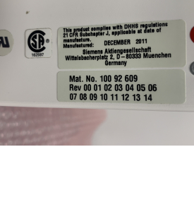 Collimator AL-02 II -D Siemens Axiom Luminos dRF, Ysio X-Ray P/n 10092609