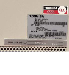 Toshiba Control ConsoleDC80XM x-ray
