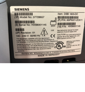 SIEMENS Axiom Artis  P/N 07728657 Monitor monochrome 18&quot; LCD