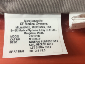 GE Part Number: 2320288General Purpose Flex Coil 1.5T