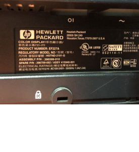 Hewlett Packard Colour Monitor PN EF227A 20&quot;